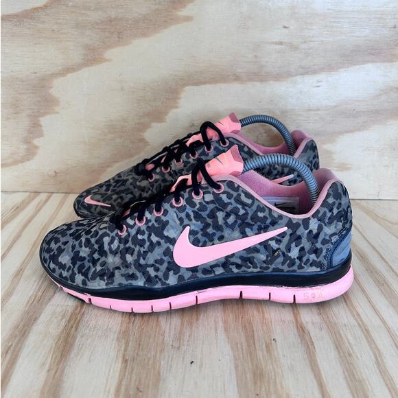 Nike -Free TR Fit 3 Print -Running Shoes -Gray/Pink -Women's - 9.5 - 555159-007 - Picture 3 of 9